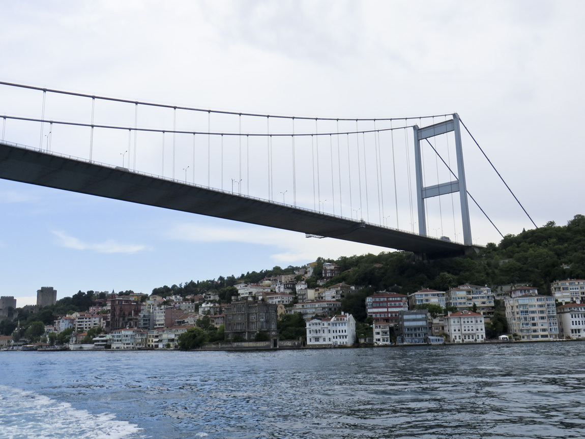 back up the Bosphorus